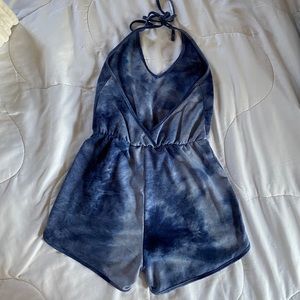 Tie dye romper/ Beach cover up